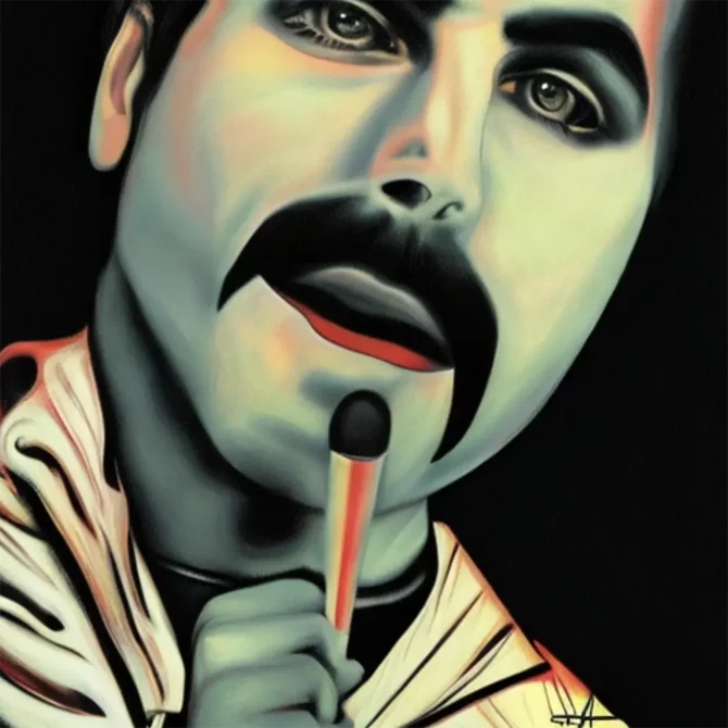 Freddie Mercury in the style of Caravaggio     8
